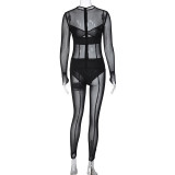 Sexy Mesh See-through Jumpsuit