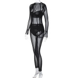 Sexy Mesh See-through Jumpsuit
