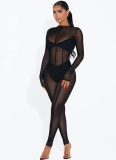 Sexy Mesh See-through Jumpsuit