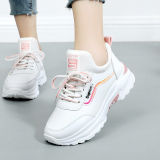 Sneaker Women'S Sequined White Shoes Spring And Autumn Breathable New Korean Style Height-Increasing Travel Shoes Flat Running Shoes