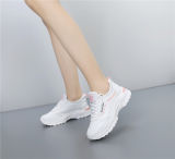 Sneaker Women'S Sequined White Shoes Spring And Autumn Breathable New Korean Style Height-Increasing Travel Shoes Flat Running Shoes