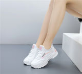 Sneaker Women'S Sequined White Shoes Spring And Autumn Breathable New Korean Style Height-Increasing Travel Shoes Flat Running Shoes