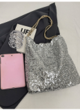 Fashionable and High-end Sequined Messenger Bag