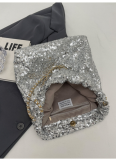 Fashionable and High-end Sequined Messenger Bag