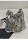 Fashionable and High-end Sequined Messenger Bag
