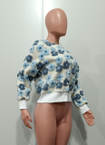 Double-layer Knit Coat with Woolen Carved Embroidery and Patchwork