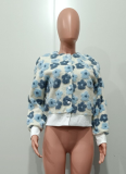 Double-layer Knit Coat with Woolen Carved Embroidery and Patchwork
