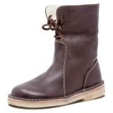Comfortable and Versatile Plus-Size Mid-Calf Martin Boots