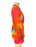 Fashion Leopard Print Casual Shorts Suit