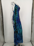 Sexy Halter Back Long Gown Dress