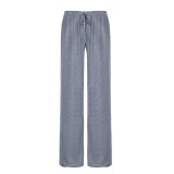 High-waisted Loose Straight-leg Draped Trousers