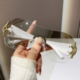 Spice Girl Sunglasses with Diamond-studded Rimless Edges