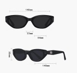 High-end Small Frame European Retro Cat-eye Sunglasses
