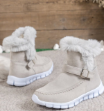 Thickened Warm Metal Buckle Non-slip Bottom Comfortable Snow Boots