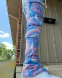 Double-sided Velvet Printed Multi-pocket Ultra-stretch Work Pants