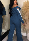 Fashion Casual Ripped Cross-border Denim Jeans