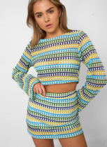 Bestseller Lace Bustier Bell Sleeve Top + High-Waisted Skirt Set