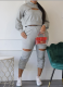 Drop-shoulder Hoodie Sweatpants Set