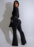 Sexy Bodysuit Fitness Sports Pants Set