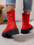 New Elastic Knit Thick-Soled Sock Boots