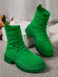 New Elastic Knit Thick-Soled Sock Boots