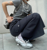 Lace-up Bow Sporty Ballet Kitten Heel Shoes