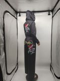 Casual Street Print Navel-baring Two-piece Suit