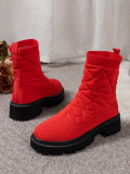 New Elastic Knit Thick-Soled Sock Boots