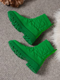 New Elastic Knit Thick-Soled Sock Boots