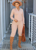 New Autumn and Winter Knitted Slim Casual Two-piece Suit