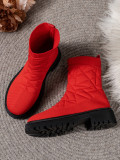New Elastic Knit Thick-Soled Sock Boots