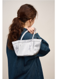 New Chinese Style Niche Satin Cowhide One-shoulder Crossbody Small Square Bag