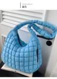 Fashion Large Capacity Down Cotton One-shoulder Handbag Dumpling Bag