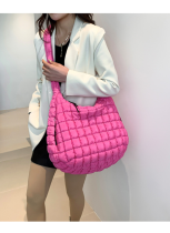 Fashion Large Capacity Down Cotton One-shoulder Handbag Dumpling Bag