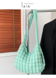 Fashion Large Capacity Down Cotton One-shoulder Handbag Dumpling Bag