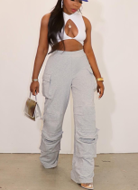 New Women's Long Workwear Straight Pants