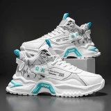 Men's shoes sneakers fashion breathable platform running shoes mesh sport light unisex male casual vulcanize man shoes