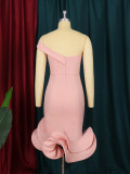 Sexy Backless Mermaid Fishtail Bodycon Midi Dress
