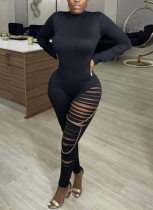 Sexy Milk sSilk Tight Ripped Jumpsuit