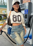 Loose Casual Denim Shorts With Large Pockets