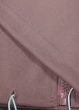 Fashionable And Casual Long Sleeve Solid Color Zipper Drawstring Top
