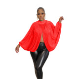 Fashion Sexy Bright Silk Cardigan Backless Lace Top