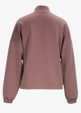 Fashionable And Casual Long Sleeve Solid Color Zipper Drawstring Top