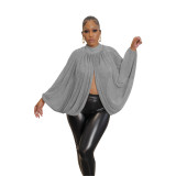 Fashion Sexy Bright Silk Cardigan Backless Lace Top