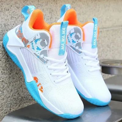 Men's sports shoes, trendy sneakers, mesh breathable outdoor shoes, fashionable, casual, comfortable Basketball Men's shoes