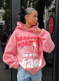 Women Hoodies Harajuku Letter Print Loose Sweatshirt Trousers Hip Hop Punk Long Sleeve Pocket Men Sweatpant Streetwear Tops