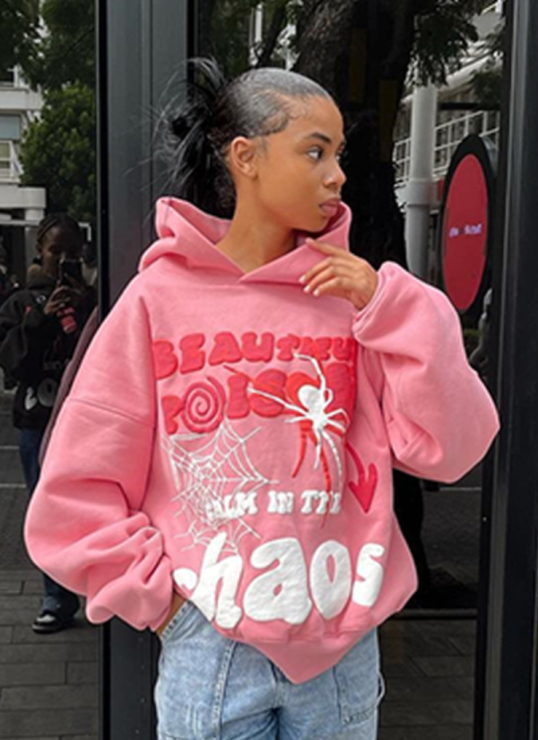 Women Hoodies Harajuku Letter Print Loose Sweatshirt Trousers Hip Hop Punk Long Sleeve Pocket Men Sweatpant Streetwear Tops