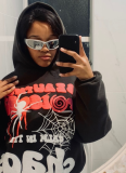 Women Hoodies Harajuku Letter Print Loose Sweatshirt Trousers Hip Hop Punk Long Sleeve Pocket Men Sweatpant Streetwear Tops