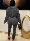 Autumn New Women'S Leisure Sports Leisure Fashion Velvet Two-Piece Suit