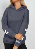 9 Colors Letter Printed Hoodies Women Fashion Long Sleeve Loose Hooded Shirt High Street Winter Women Sweatshirts